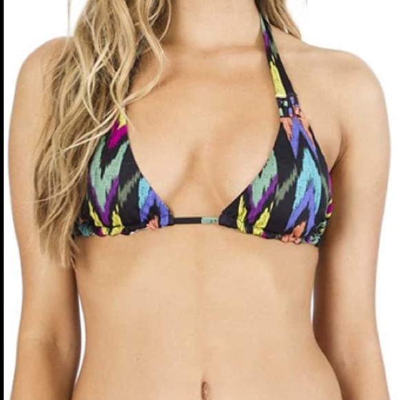 Billabong Surfside Halter Bikini Top in Bazaar - Picture 2 of 8